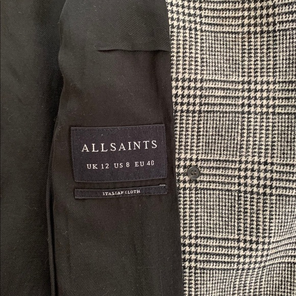 ALLSAINTS Astrid Check Blazer - Picture 6 of 8